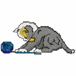 Cats Embroidery Design 10